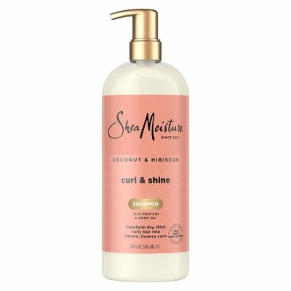 Dầu Gội Dưỡng Ẩm và Tăng Độ Bóng Cho Tóc Xoăn SheaMoisture Coconut & Hibiscus Curl & Shine Shampoo - Chai 1L