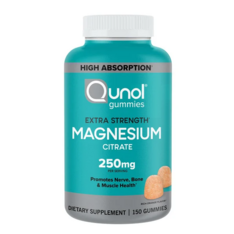 Kẹo Dẻo Qunol Magnesium Extra Strength 250 mg – Hộp 150 Viên