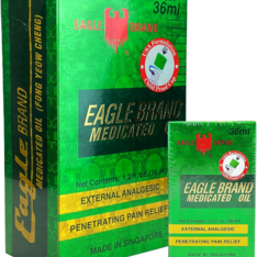 Dầu Gió Xanh Mỹ Eagle Brand Medicated Oil Hộp 12 Chai 36ml