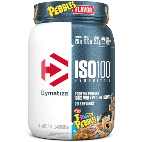 Bột Protein Dymatize ISO100 Hương Fruity Pebbles - Hộp 1.34LB