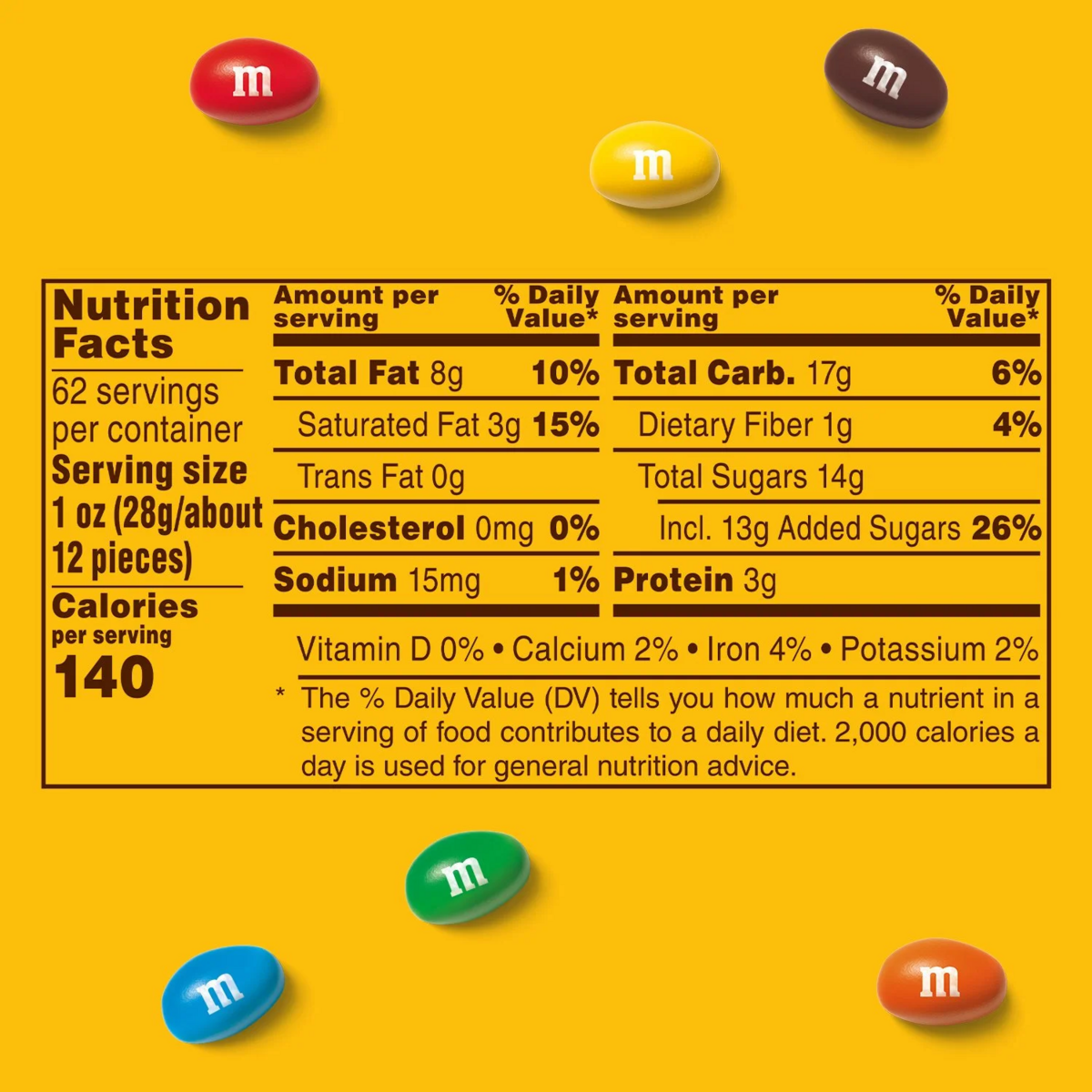 Kẹo Socola M&M'S Peanut Milk Chocolate Candy - Hộp 1757.7g