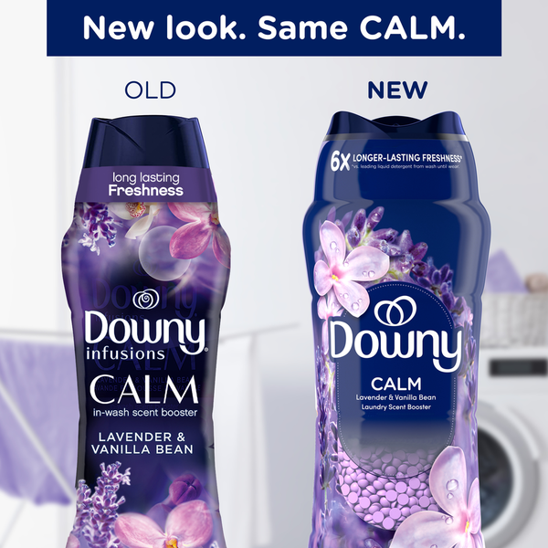 Hạt Lưu Hương Quần Áo Downy Calm Lavender & Vanilla Bean In-Wash Scent Booster – Chai 24 Oz