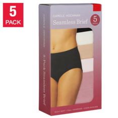 Quần Lót Nữ Không Viền Size M Carole Hochman Ladies Seamless Brief – Set 5 Quần Màu Ngẫu Nhiên