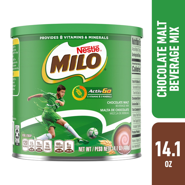Sữa Bột Milo Activ-Go Chocolate Malt Powder Drink Mix – Lon 400G