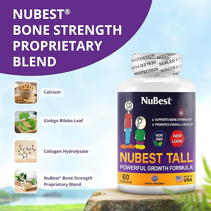 Viên Uống NuBest Tall New Look Hỗ Trợ Phát Triển Chiều Cao - Hộp 60 Viên