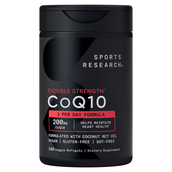 Viên Uống Hỗ Trợ Tim Mạch Sports Research CoQ10 200 mg – Hộp 150 Viên
