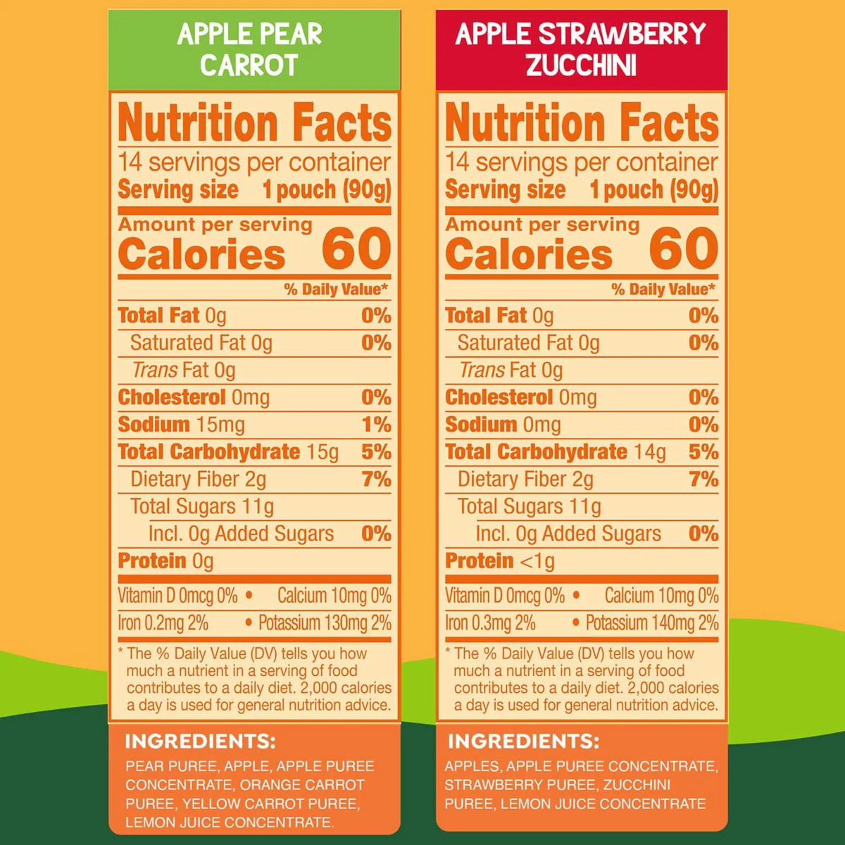 Nước Táo Đóng Gói GoGo SqueeZ BIG SqueeZ Applesauce Pouches Variety - Thùng 28 Gói X 90g