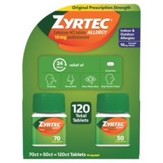 Viên Uống Giảm Dị Ứng Zyrtec Tablets 10 mg – Set 2 Hộp 