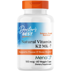 Viên Uống Doctor’s Best Natural Vitamin K2 MK-7 With MenaQ7 100 mcg – Hộp 60 viên