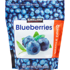 Việt Quất Sấy Khô Kirkland Signature Whole Dried Blueberries - Túi 567G