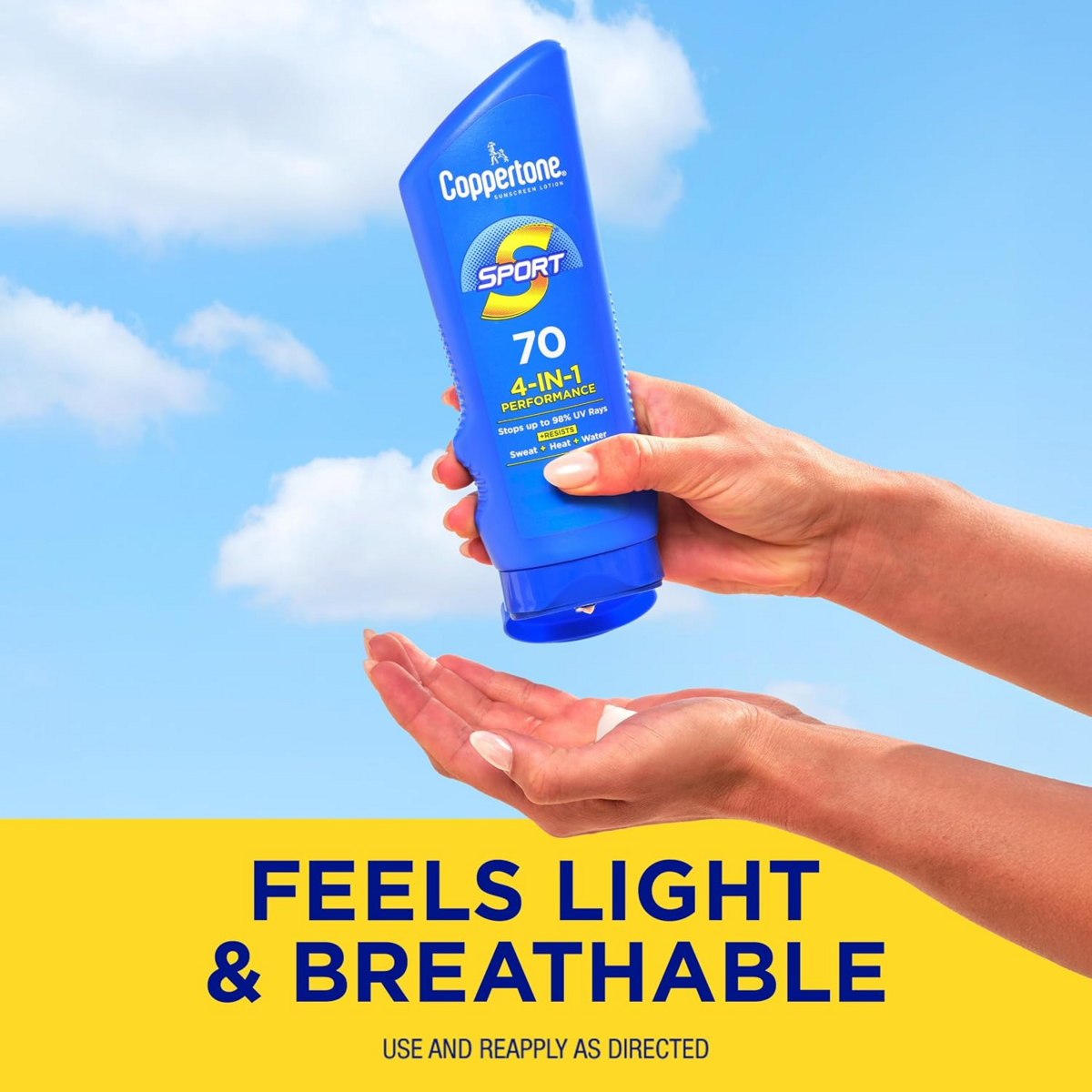 Kem Chống Nắng Coppertone SPORT Sunscreen Lotion SPF 70 – Set 2 Chai x 207ml 