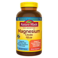 Viên Uống Nature Made Magnesium Citrate 250 mg – Hộp 180 Viên 