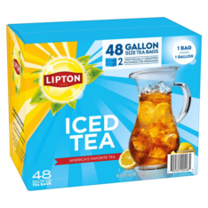 Trà Đen Túi Lọc Cỡ Lớn Lipton Iced Tea Gallon Size Tea Bags – Hộp 48 Túi