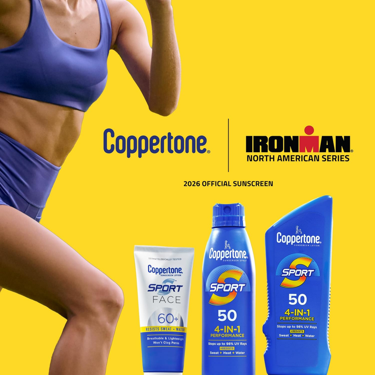 Kem Chống Nắng Coppertone SPORT Sunscreen Lotion SPF 70 – Set 2 Chai x 207ml 