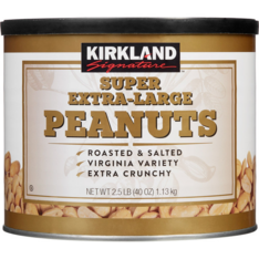 Hộp Đậu Phộng Cỡ Lớn Kirkland Signature Super Extra Large Peanuts – Hộp 2.5 Lb