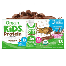 Sữa Dinh Dưỡng Hữu Cơ Vị Socola Orgain Kids Organic Nutritional Shake Chocolate – Thùng 18 Chai x 8 Oz