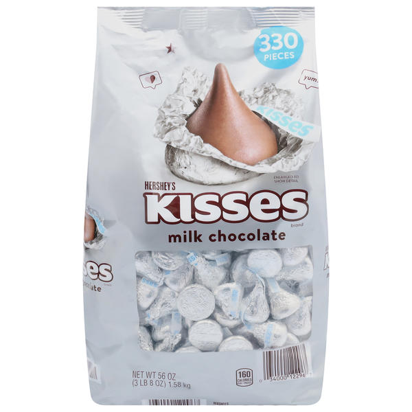 Kẹo Socola Sữa Hershey’s Kisses Milk Chocolate - Túi 330 Viên