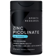 Viên Uống Sports Research Zinc Picolinate 30mg – Hộp 90 Viên
