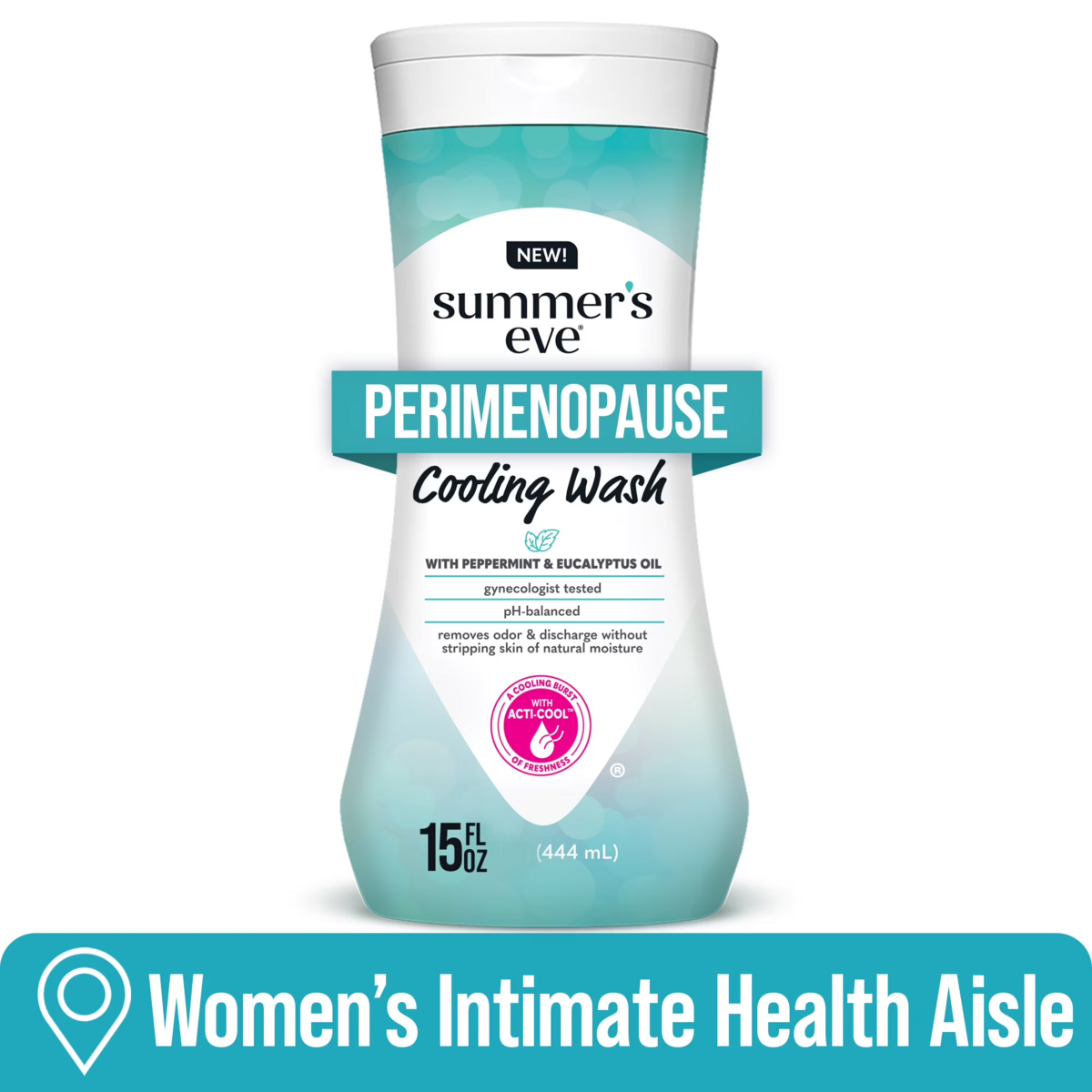 Dung Dịch Vệ Sinh Phụ Nữ Summer’s Eve Perimenopause Cooling Wash – Chai 444ml