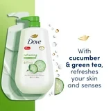Sữa Tắm Dove Refreshing Body Wash Dưa Leo & Trà Xanh và Lựu & Hoa Dâm Bụt - 2 Chai X 905ml