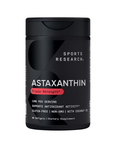 Viên Uống Sports Research Astaxanthin Triple Strength 12 mg – Hộp 60 Viên