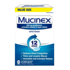 Viên Uống Hỗ Trợ Long Đờm & Thông Thoáng Đường Thở Mucinex 12-Hour Chest Congestion – Hộp 120 viên