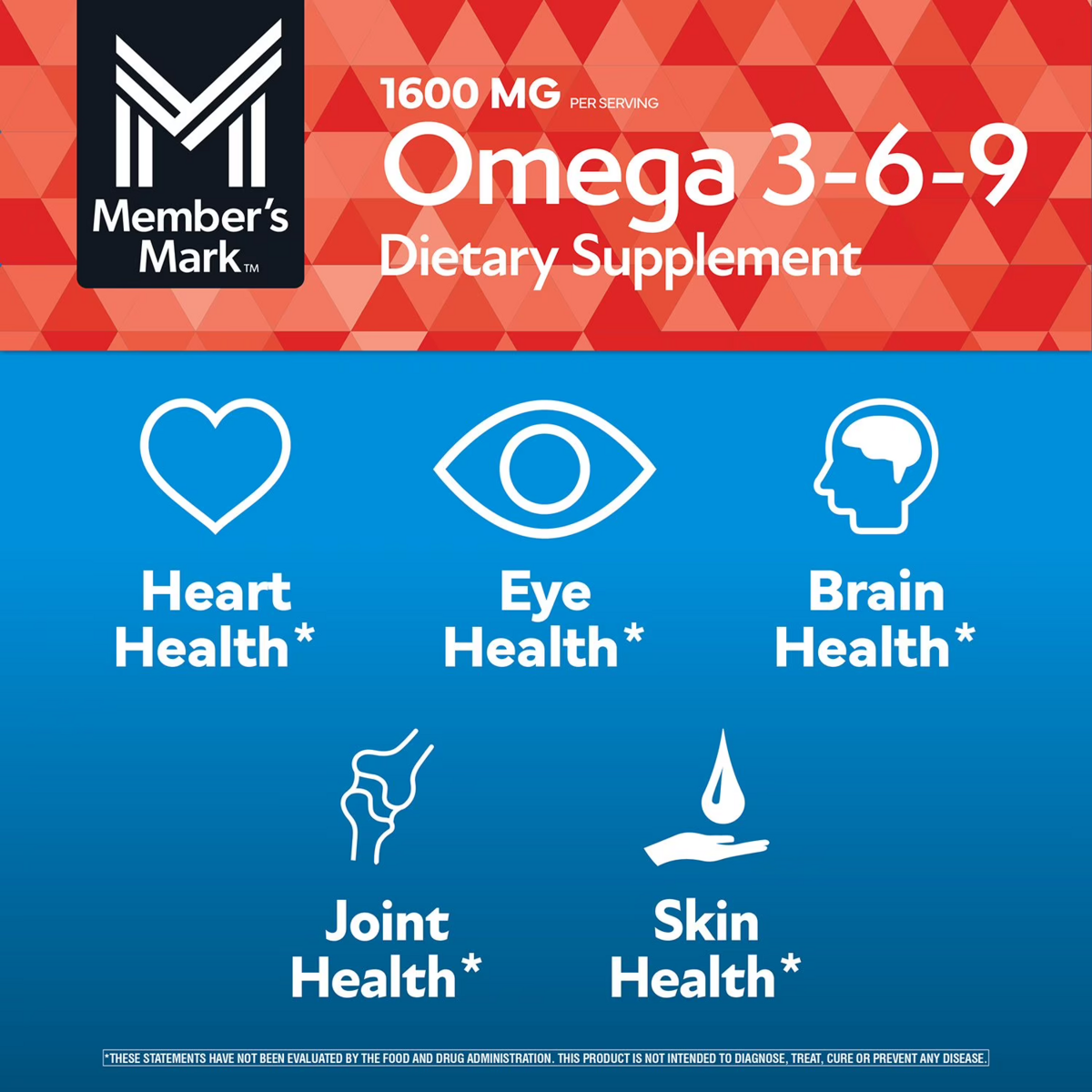 Viên Uống Member’s Mark™ Omega 3-6-9 - Hộp 300 Viên