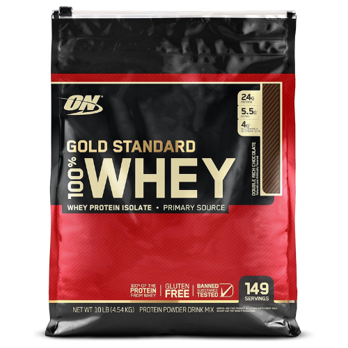 Bột Whey Protein Optimum Nutrition Gold Standard 100% Whey Double Rich Chocolate Vị Socola Đậm Đà – Túi 10 Lb