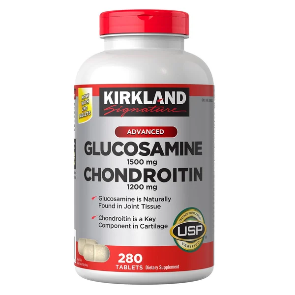 Viên Uống Hỗ Trợ Xương Khớp Kirkland Signature Glucosamine & Chondroitin – Hộp 280 Viên