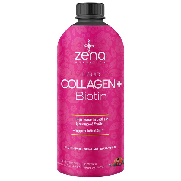 Nước Uống Zena Liquid Collagen + Biotin – Chai 887ml