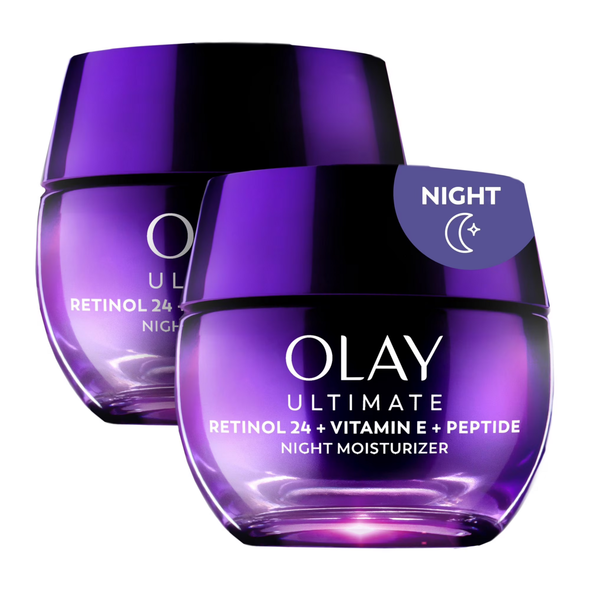 Kem Dưỡng Ẩm Ban Đêm Olay Ultimate Retinol 24 + Vitamin E Peptide – 2 Hộp X 48g