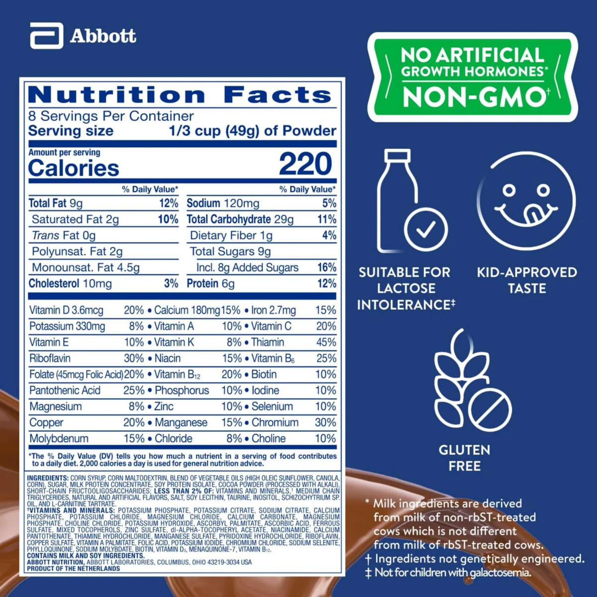 Sữa Bột PediaSure Grow & Gain Chocolate 400G