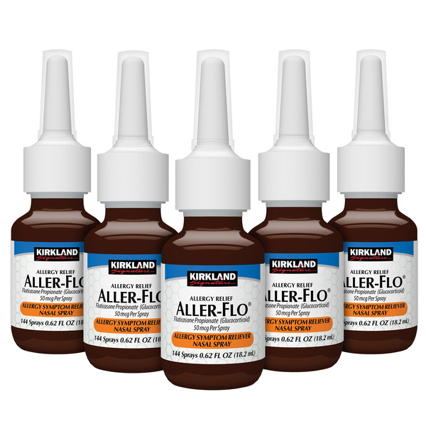 Chai Xịt Hỗ Trợ Giảm Dị Ứng Kirkland Signature Aller-Flo Allergy Symptoms Reliever – Set 5 Chai