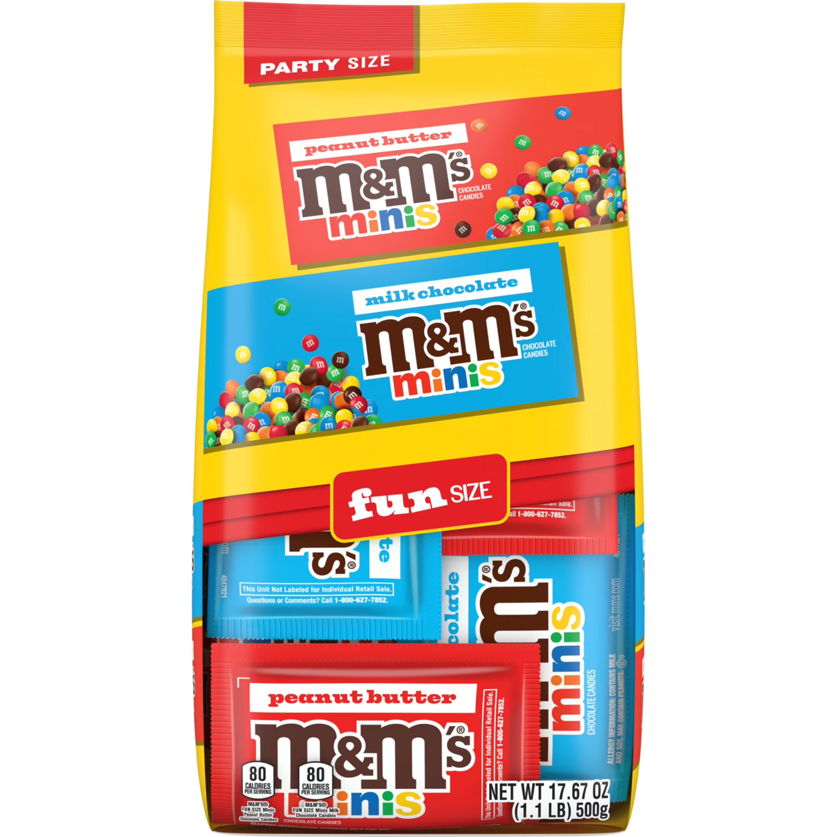 Kẹo Socola Tổng Hợp M&M’s Mixed Minis Fun Size – Túi 501g