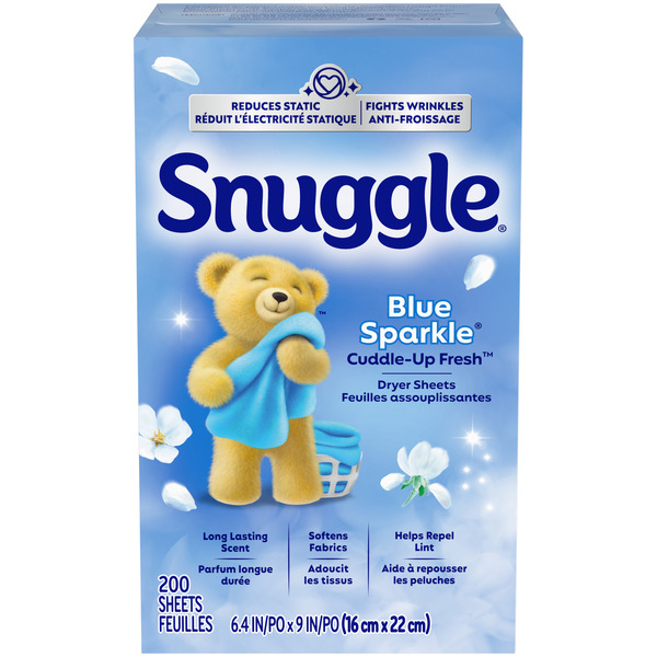 Giấy Thơm Snuggle Blue Sparkle Dryer Sheets – Hộp 200 Tờ