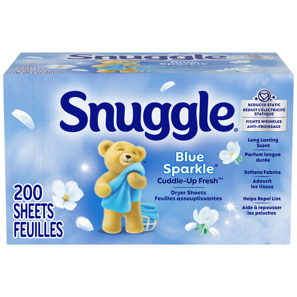 Giấy Thơm Snuggle Blue Sparkle Dryer Sheets – Hộp 200 Tờ