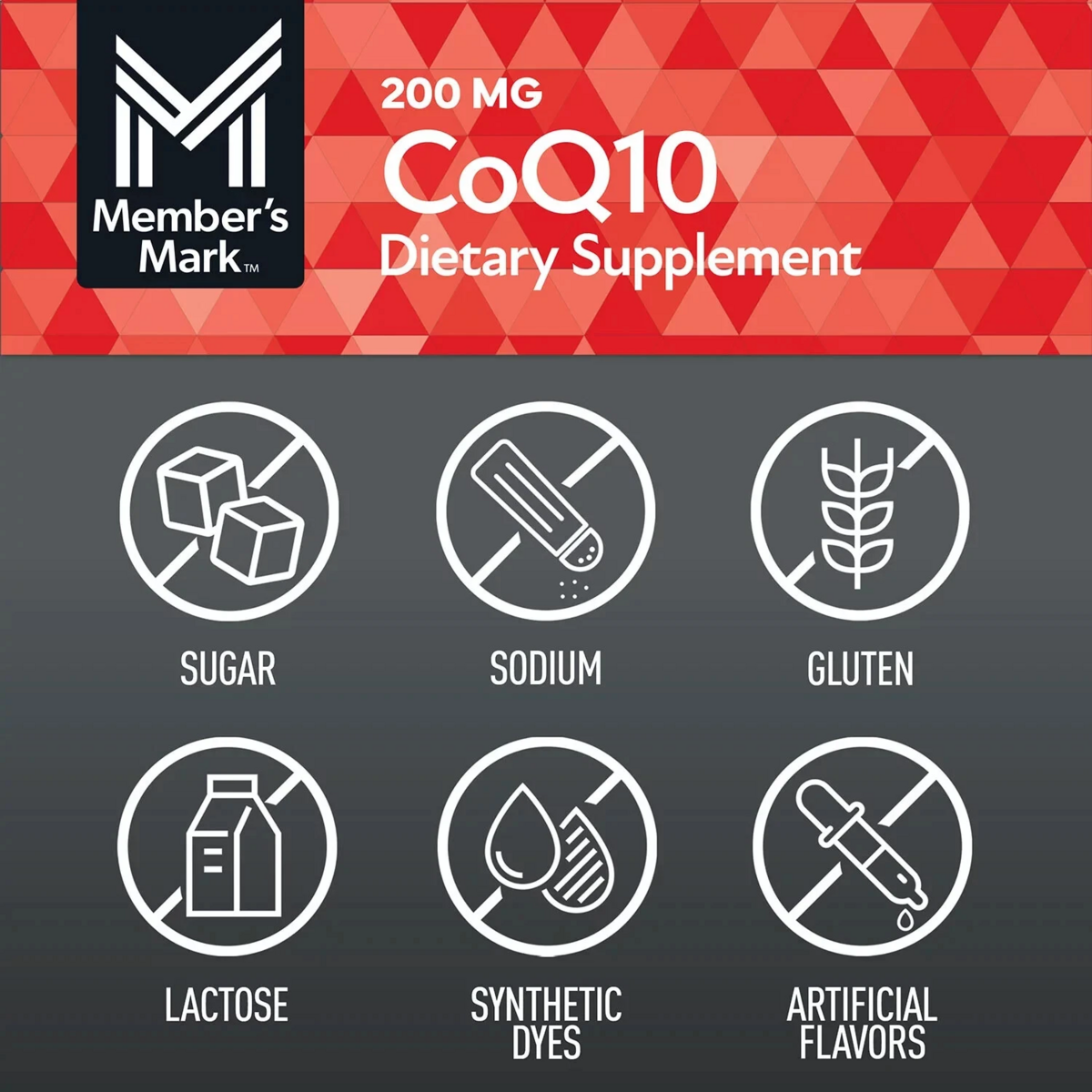 Viên Uống Member's Mark CoQ10 200mg – Hộp 180 Viên