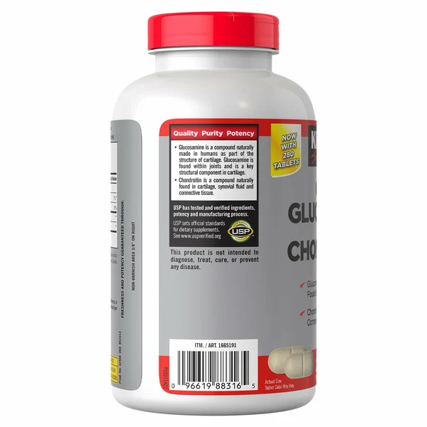 Viên Uống Hỗ Trợ Xương Khớp Kirkland Signature Glucosamine & Chondroitin – Hộp 280 Viên
