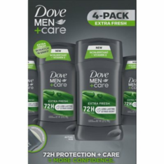 Lăn Khử Mùi Dove Men+Care Antiperspirant Deodorant Stick Extra Fresh - Hộp 4 Thanh