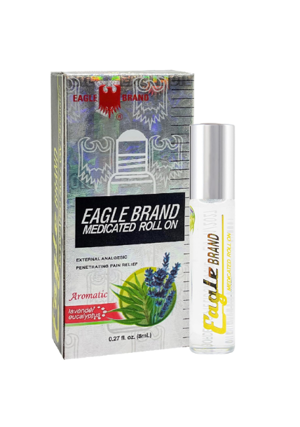 Dầu Gió Trắng Lăn Eagle Brand Medicated Aromatic Eucalyptus Oil – Hộp 12 chai 8 ml