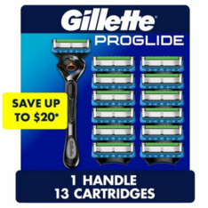 Dao Cạo Dành Cho Nam Gillette ProGlide Men's Razor - 1 Tay Cầm Kèm 13 Lưỡi Thay Thế