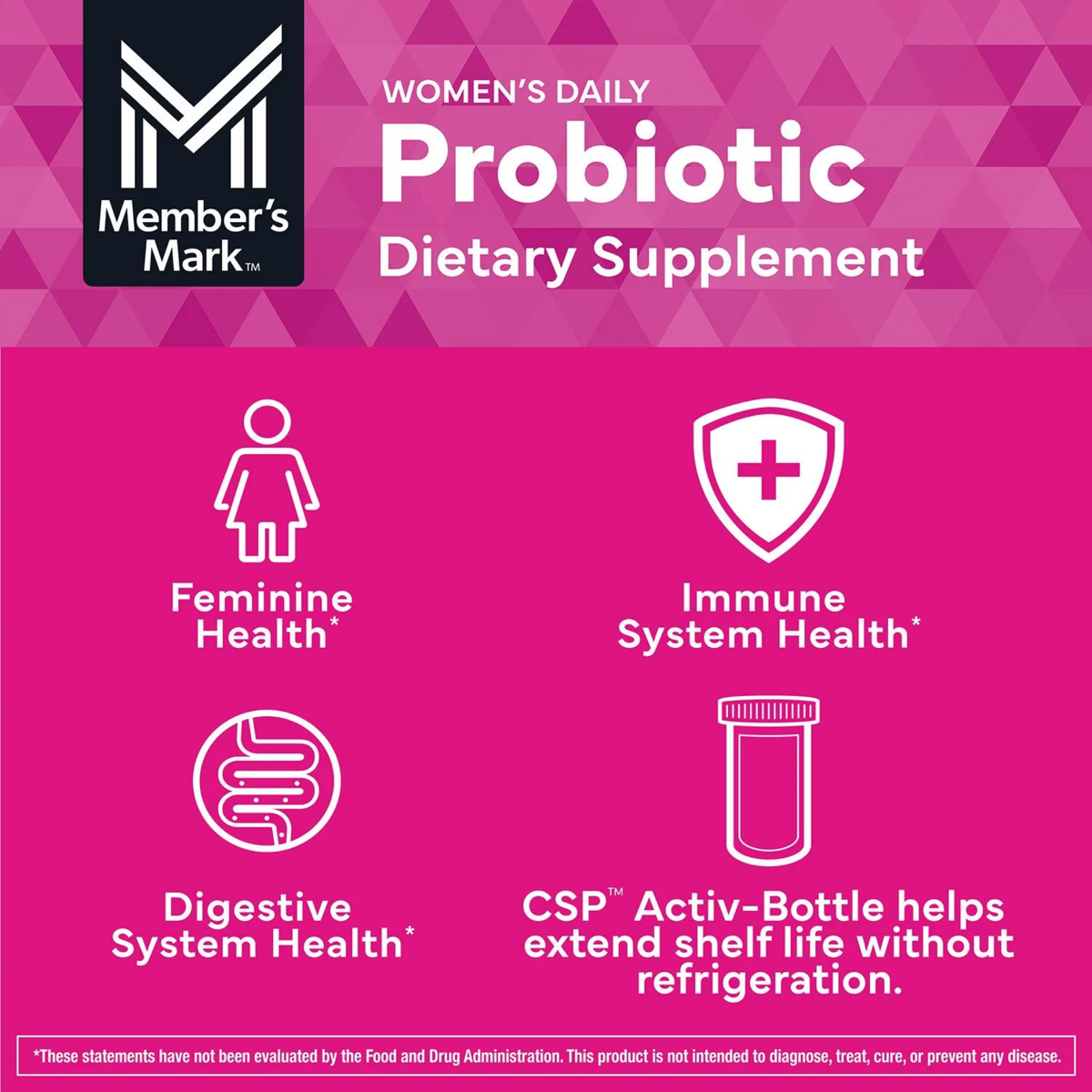Member's Mark Women's Daily Probiotic Capsules, 90 ct.