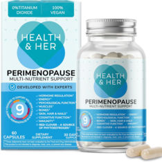 Viên Uống Hỗ Trợ Cân Bằng Nội Tiết Health & Her Perimenopause Supplement with Ashwagandha – Hộp 60 Viên