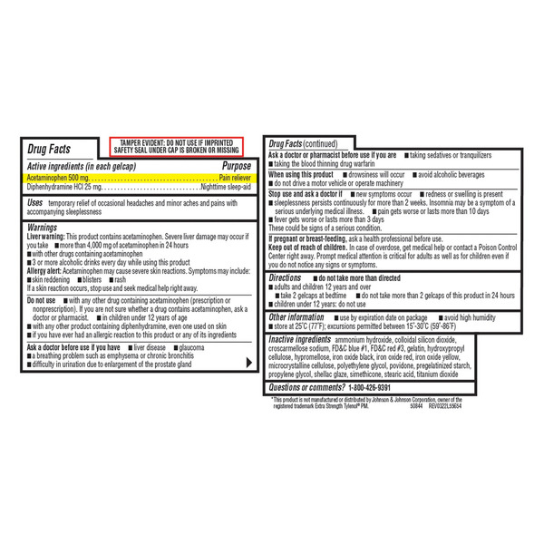 Viên Uống Giảm Đau Hỗ Trợ Giấc Ngủ Kirkland Signature Acetaminophen PM – Hộp 375 Viên