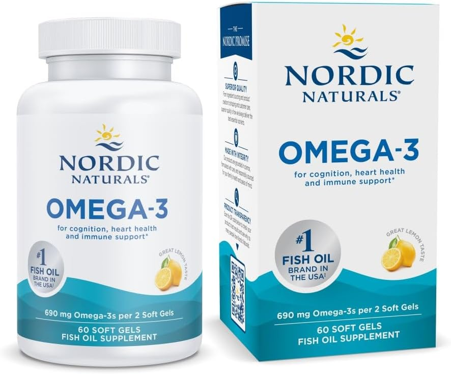 Viên Uống Dầu Cá Nordic Naturals Omega-3 690mg Vị Chanh – Hộp 60 Viên