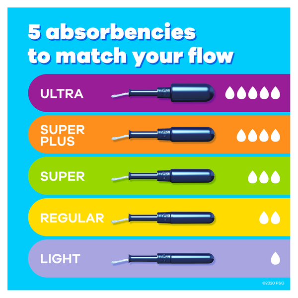 Tampax Pearl Super Tampons Không Mùi - Hộp 96 Miếng