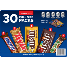 Kẹo Socola Tổng Hợp Mars Full Size Assorted Chocolate Candy Bars – Hộp 30 Thanh 