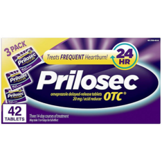 Viên Uống Hỗ Trợ Giảm Ợ Nóng & Kiểm Soát Axit Dạ Dày Prilosec OTC Omeprazole 20 mg –  Hộp 42 Viên
