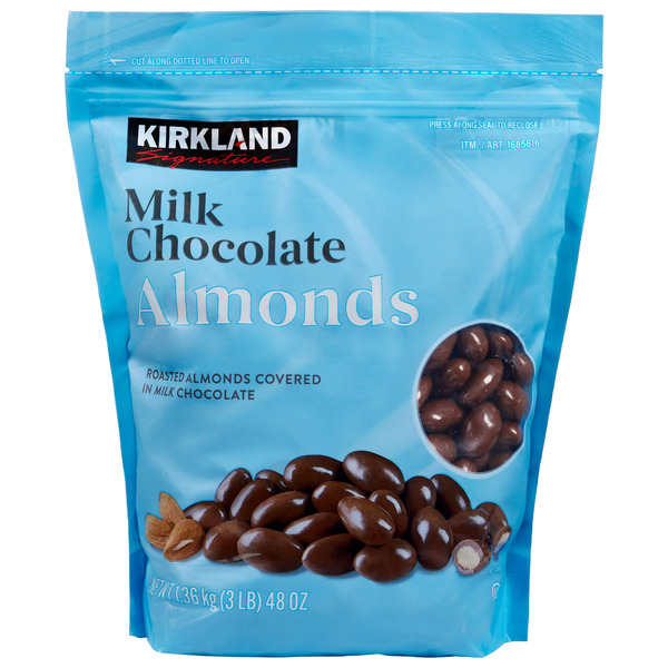 Kẹo Socola Hạnh Nhân Kirkland Signature Milk Chocolate Almonds – Túi 3 lb