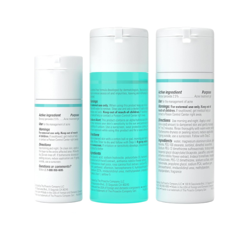 Bộ Chăm Sóc Da Hỗ Trợ Giảm Mụn Proactiv 3 Step Acne Treatment – Set 3 Món